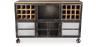 Buy Wine Cabinet with Wheels - Industrial Design - Davo Steel 58585 - prices