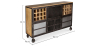 Buy Wine Cabinet with Wheels - Industrial Design - Davo Steel 58585 in the Europe
