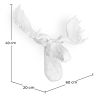 Buy Wall Decoration - White Moose Head - Ika White 55734 - in the EU