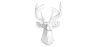 Buy Wall Decoration - White Deer Head - Ika White 55737 in the Europe