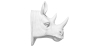 Buy Wall Decoration - White Rhino Head - Ika White 55733 - prices