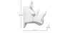 Buy Wall Decoration - White Rhino Head - Ika White 55733 in the Europe