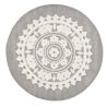Buy Round Design Rug - Wool - Ruma Light grey 58289 - in the EU