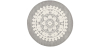 Buy Round Design Rug - Wool - Ruma Light grey 58289 - in the EU