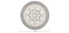 Buy Round Design Rug - Wool - Ruma Light grey 58289 - prices