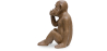 Buy Decorative Design Figure - Silent Monkey - Sense Brown 58448 home delivery