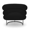 Buy Bivedoo Armchair  - Premium Leather Black 16501 - in the EU