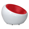 Buy Pada Ball Chair Armchair - Faux Leather Black 13195 in the Europe