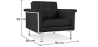 Buy Armchair City - Premium Leather Black 13181 with a guarantee