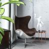 Buy Bold Chair Aviator Armchair - Microfiber Aged Leather Effect Brown 25627 in the Europe