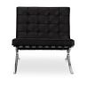 Buy City Armchair with Matching Ottoman - Faux Leather Black 13183 - in the EU
