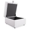 Buy Fabric puf with storage - Otto White 58769 with a guarantee