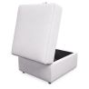 Buy Fabric puf with storage - Otto White 58769 - in the EU