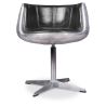 Buy Brandy Chair Aviator - Premium Leather & Aluminium Black 48384 - in the EU