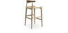 Buy Rope Design Bar Stool Boho Bali - 75cm - Wood Natural wood 99958406 in the Europe