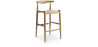 Buy Rope Design Bar Stool Boho Bali - 75cm - Wood Natural wood 99958406 - in the EU