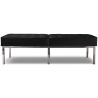 Buy Kanel Bench (3 seats) - Faux Leather Black 13216 - in the EU