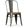 Buy Dining chair Bistrot Metalix Industrial Square Metal - New Edition Metallic bronze 32871 - in the EU