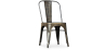 Buy Dining chair Bistrot Metalix Industrial Square Metal - New Edition Metallic bronze 32871 - in the EU