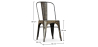 Buy Dining chair Bistrot Metalix Industrial Square Metal - New Edition Metallic bronze 32871 in the Europe