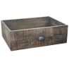Buy Wooden TV Stand - Retro Industrial Design - Sihu Natural wood 54020 in the Europe