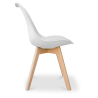 Buy Brielle Scandinavian design Chair with cushion  White 58293 home delivery