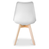 Buy Brielle Scandinavian design Chair with cushion  White 58293 - in the EU