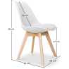Buy Brielle Scandinavian design Chair with cushion  White 58293 - prices