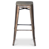 Buy Industrial Design Bar Stool - Wood & Steel - 76cm - Metalix Industriel 54406 - prices