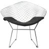 Buy Dining Chair Bertold Diam in Chrome Steel  Black 16443 - in the EU