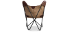 Buy Butterfly chair - brown leather - Cuik Chocolate 58895 home delivery
