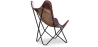 Buy Butterfly chair - brown leather - Cuik Chocolate 58895 in the Europe