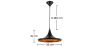 Buy Wide Shade Pendant Lamp - Aluminium Black 22727 with a guarantee