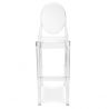 Buy Bar stool with backrest Victoire - 75cm - Design Transparent Transparent 58924 - in the EU