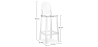Buy Bar stool with backrest Victoire - 75cm - Design Transparent Transparent 58924 in the Europe