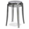 Buy Stool  Victoire - 47cm - Design Transparent Light grey 29572 - prices