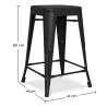 Buy Bistrot Metalix Stool Matte Metal  - 60cm  Mint 58993 - in the EU
