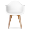 Buy Dining Chair with Armrests - Scandinavian Style - Amir Black 58595 - in the EU