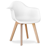 Buy Dining Chair with Armrests - Scandinavian Style - Amir Black 58595 in the Europe