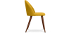 Buy Dining Chair - Upholstered in Fabric - Scandinavian Style -Bennett Yellow 58982 home delivery