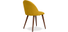 Buy Dining Chair - Upholstered in Fabric - Scandinavian Style -Bennett Yellow 58982 with a guarantee