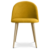 Buy Dining Chair - Upholstered in Fabric - Scandinavian Style -Bennett Yellow 58982 at MyFaktory