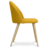 Buy Dining Chair - Upholstered in Fabric - Scandinavian Style -Bennett Yellow 58982 home delivery