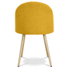 Buy Dining Chair - Upholstered in Fabric - Scandinavian Style -Bennett Yellow 58982 - in the EU