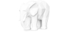 Buy Decorative Elephant Figure - Matte White - Fanto White 59009 - prices