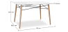 Buy Table de salle à manger rectangulaire Deswood  White 59075 - in the EU