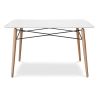 Buy Table de salle à manger rectangulaire Deswood  White 59075 - in the EU