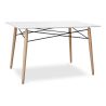 Buy Table de salle à manger rectangulaire Deswood  White 59075 at MyFaktory
