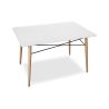Buy Table de salle à manger rectangulaire Deswood  White 59075 in the Europe