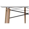 Buy Table de salle à manger rectangulaire Deswood  White 59075 home delivery